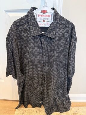 Nat Nast Luxury Originals Men's Size XXL Black  Casual Shirt